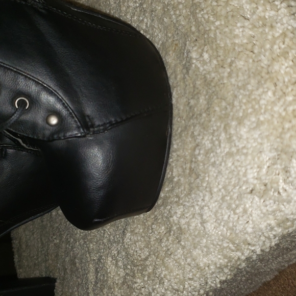 Platform Granny Boots Black Wild Diva 7 1/2 - Picture 8 of 8